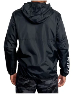 RVCA Hexstop IV Hooded Jacket Black -Men's Fashion 915256270 3 720x928