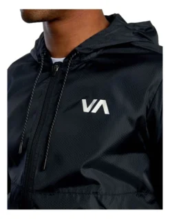 RVCA Hexstop IV Hooded Jacket Black -Men's Fashion 915256270 4 720x928