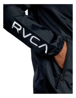 RVCA Hexstop IV Hooded Jacket Black -Men's Fashion 915256270 5 720x928