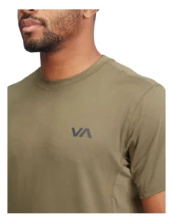 RVCA Sport Vent Short Sleeve T-Shirt In Green -Men's Fashion 915257260 5 720x928