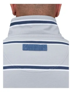 Stripe Pigment Dye 1/4 Zip Sweat In Grey -Men's Fashion 915452020 6 720x928