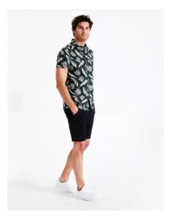 Killen Print Short Sleeve Shirt In Navy 12 Killen Print Short Sleeve Shirt In Navy -Men's Fashion 917300710 4 720x928