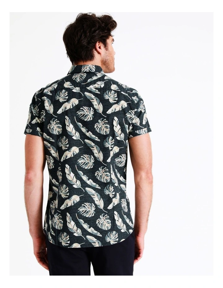Killen Print Short Sleeve Shirt In Navy 8 Killen Print Short Sleeve Shirt In Navy - Image 6