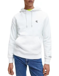 Calvin Klein Jeans Essential Hood In Bright White