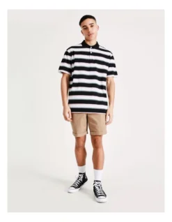 Fairway Stripe Short Sleeve Polo In Multi
