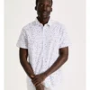 Gordon Geo Print Short Sleeve Relaxed Shirt In White -Men's Fashion 918593650 1 720x928