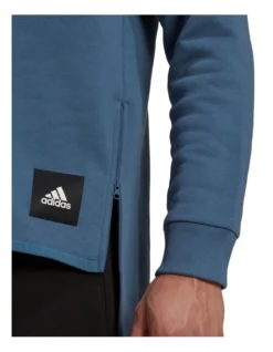 ADIDAS Fleece Woven Hoodie In Blue -Men's Fashion 918783550 4 720x928