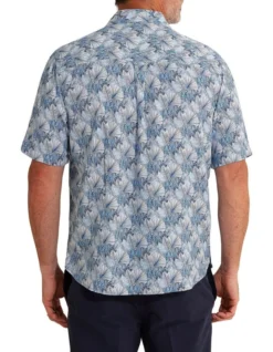 Harlem Bamboo Shirt In Steel Blue -Men's Fashion 925039270 3 720x928