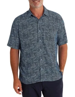 Rehan Bamboo Shirt Blue/Multi