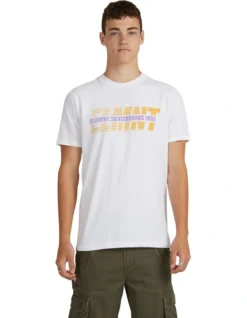 Element Flashback Short Sleeve Tee In White