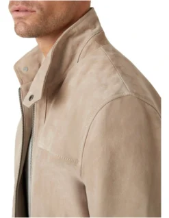 Connery Suede Aviator Jacket In Sand 10 Connery Suede Aviator Jacket In Sand -Men's Fashion 927880480 3 720x928