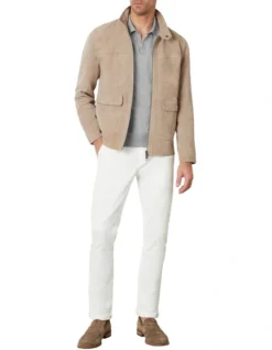 Connery Suede Aviator Jacket In Sand 12 Connery Suede Aviator Jacket In Sand -Men's Fashion 927880480 5 720x928