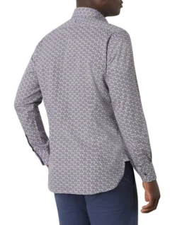 Flanigan Print Shirt In Blue -Men's Fashion 927881380 3 720x928