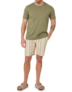 Pima Cotton Tee In Olive -Men's Fashion 928133830 3 1 720x928