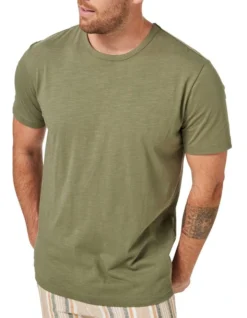 Pima Cotton Tee In Olive -Men's Fashion 928133830 4 1 720x928