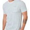 Jones Stripe Short Sleeve Tee In White/Teal 2 Jones Stripe Short Sleeve Tee In White/Teal -Men's Fashion 928178650 1 720x928