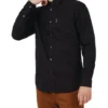 Ben Sherman Signature Organic Oxford Long Sleeve Shirt In Barely Black -Men's Fashion 928331650 1 720x928