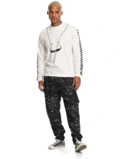 Quiksilver X Stranger Things The Argyle Trousers In Black -Men's Fashion 928340020 7 720x928