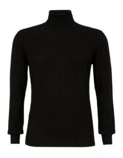 Cashmere Roll Neck Knit In Black -Men's Fashion 929270440 5 720x928
