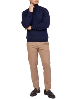 Merino Roll Neck In Navy -Men's Fashion 929270890 3 720x928
