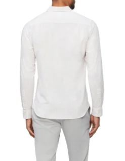 Van Heusen Nevertuck Long Sleeve Stripe Linen Shirt In Purple 8 Van Heusen Nevertuck Long Sleeve Stripe Linen Shirt In Purple -Men's Fashion 929940580 3 720x928