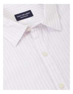 Van Heusen Nevertuck Long Sleeve Stripe Linen Shirt In Purple 9 Van Heusen Nevertuck Long Sleeve Stripe Linen Shirt In Purple -Men's Fashion 929940580 4 720x928