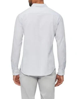 Van Heusen Nevertuck Long Sleeve Linen Shirt In Blue 8 Van Heusen Nevertuck Long Sleeve Linen Shirt In Blue -Men's Fashion 930219310 3 720x928