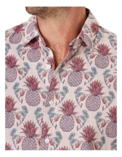 Linen Blend Short Sleeve Shirt In Red 10 Linen Blend Short Sleeve Shirt In Red -Men's Fashion 930764800 4 720x928