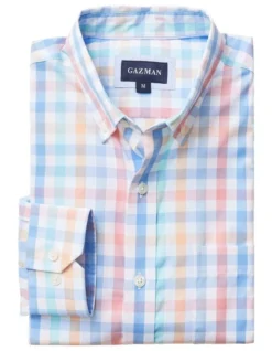 Easy Care Check Long Sleeve Shirt In Multi -Men's Fashion 930765160 4 720x928