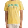 Gant 1949 Short Sleeve T-Shirt In Banana Yellow -Men's Fashion 931355470 1 720x928