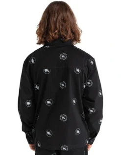Public Enemy X Element Parker Polka Coaches Jacket In Black -Men's Fashion 933103180 2 720x928