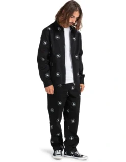 Public Enemy X Element Parker Polka Coaches Jacket In Black -Men's Fashion 933103180 4 720x928