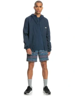 Quiksilver Summit Run Technical Windbreaker In Insignia Blue -Men's Fashion 933858730 7 720x928