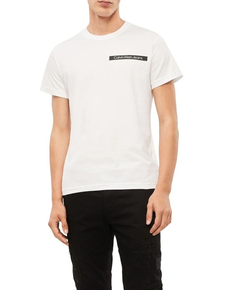 Calvin Klein Jeans Scattered Urban Back Graphic Tee In Bright White 3 Calvin Klein Jeans Scattered Urban Back Graphic Tee In Bright White