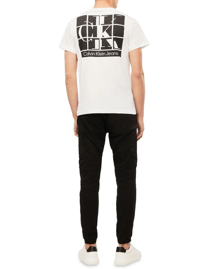 Calvin Klein Jeans Scattered Urban Back Graphic Tee In Bright White 6 Calvin Klein Jeans Scattered Urban Back Graphic Tee In Bright White - Image 4