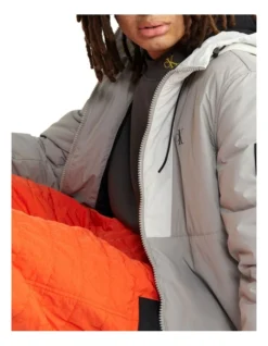 Calvin Klein Jeans Padded Hooded Harrington Jacket In Grey -Men's Fashion 934271200 3 720x928