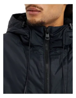 Calvin Klein Jeans Padded Hooded Harrington Jacket In Black -Men's Fashion 934271290 3 1 720x928