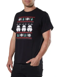 STAR WARS Ugly Christmas T-Shirt In Black -Men's Fashion 934991110 4 720x928