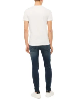 Calvin Klein Jeans Mixed Institutional Tee In Bright White -Men's Fashion 936538120 3 720x928