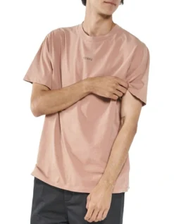 Minimal Thrills Merch Fit Tee In Dusty Pink -Men's Fashion 936949600 4 720x928