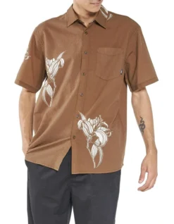 Royale Short Sleeve Shirt In Brown -Men's Fashion 936950860 3 720x928