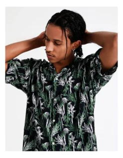 Jack & Jones Holitropical Short Sleeve Resort Shirt In Black/Multi -Men's Fashion 937052740 5 720x928