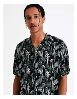 Jack & Jones Holitropical Short Sleeve Resort Shirt In Black/Multi -Men's Fashion 937052740 6 720x928