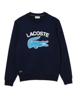Lacoste Graphic Big Croc Logo Sweat In Navy -Men's Fashion 937860850 3 720x928