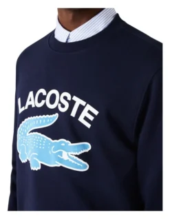 Lacoste Graphic Big Croc Logo Sweat In Navy -Men's Fashion 937860850 6 720x928