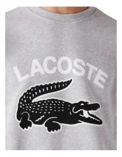 Lacoste Graphic Big Croc Logo Sweat In Silver Chine -Men's Fashion 937861210 4 720x928