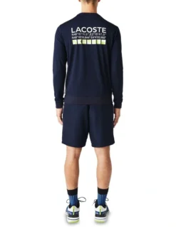 Lacoste Technical Poly Crew Neck Sweat In Navy -Men's Fashion 937864090 3 720x928