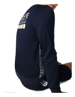 Lacoste Technical Poly Crew Neck Sweat In Navy -Men's Fashion 937864090 6 720x928