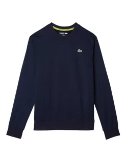 Lacoste Technical Poly Crew Neck Sweat In Navy -Men's Fashion 937864090 7 720x928