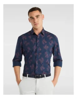 Portman Slim Shirt In Navy